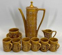 PORTMEIRION TOTEM BY SUSAN WILLIAM ELLIS COFFEE WARE - approximately 15 pieces