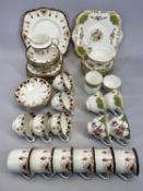 DECORATIVE TEAWARE - a mixed quantity, various makers including 35 pieces in iron red, black &