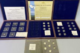 WINDSOR MINT 14CT GOLD COINS COLLECTION X 33 - each weighing 0.5grms, to include a seven piece solid