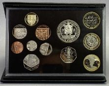 ROYAL MINT 2009 UK PROOF COIN SET - with rare Kew Gardens 50p, the twelve coin set in original