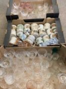 QUALITY DRINKING & OTHER GLASSWARE - to include decanters with stoppers (3 boxes)