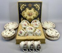 ROYAL CROWN DERBY 8 PIECE 'TEA FOR TWO' SET in original box and a quantity of Royal Worcester
