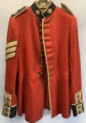 MILITARY SERGEANTS TUNIC COLDSTREAM GUARDS- 'HONI SOIT QUI MAL Y PENSE' - the motto of the Most