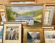 PAINTINGS & PRINTS ASSORTMENT, WELSH THEMED - Salem, Brianski, Eisteddfod, ETC