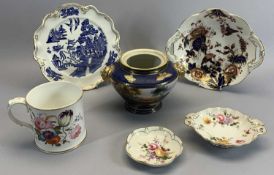 DECORATIVE CHINA - to include Noritake ginger jar, 13cms tall, Royal Derby Posies small dishes and