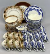FOLEY BLUE & WHITE TEAWARE, approximately 28 pieces, and a quantity of Royal Albert Crown china,