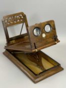 BURR WALNUT STEREOSCOPE by Negretti & Zambra of London (GOV.UK Self-declaration form completed for