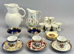 DECORATIVE POTTERY & PORCELAIN - a mixed quantity including a Coalport Caughley mask jug, three