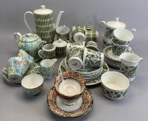 SHELLEY MELODY TEAWARE, 8 pieces, a quantity of Bavarian mid-century style coffee ware, assorted