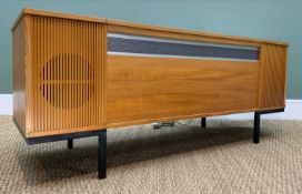 DECCA DE LUXE STEREOGRAM, c. 1970s, model SRG 898, in teak cabinet, 140cm wide Comment: painted