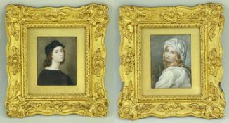 Cites PAIR PORTRAIT MINIATURES AFTER GUIDO RENI, 19th Century, depicting Beatrice Cenci, and a