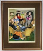 BERYL COOK (British, 1926-2008) colour print 'Poetry Reading' signed in pencil with Fine Art Trade