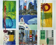 PARCEL OF SEVEN LIMITED EDITION SCREEN PRINTS & MIXED MEDIAHIRANO (221/250) - entitled 'Flight to