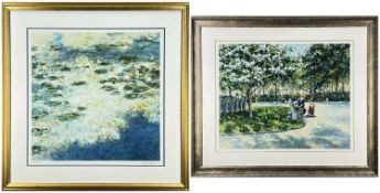 CHRISTIAN TITLE, ltd edn (70/100) silkscreen print - In the Park, signed and numbered, with COA