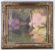 ARTHUR JOHN BLACK (1855-1936) oil - entitled verso 'An Hour of Rest', signed verso with artist's