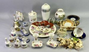 CABINET & TABLE POTTERY & PORCELAIN - a mixed quantity by various makers including Royal Crown