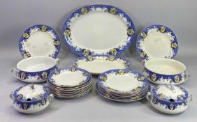GRIMWADES POTTERY PART DINNER SERVICE - 25 pieces to include covered sauce tureens, oval meat