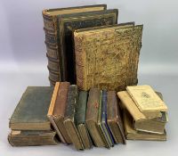 VICTORIAN COMPREHENSIVE FAMILY BIBLE IN ENGLISH, brass bound John Bunion Taith y Pererin (Pilgrim'