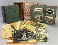 VINTAGE POSTCARDS, ART BOOKS & MAGAZINES, two volumes The Concise Household Encyclopaedia, ETC,