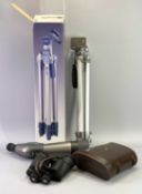KENKO FIELD SCOPE, boxed Velbon Sherpa tripod and a pair of CBC 10 x 50 binoculars with carry case