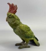 AUSTRIAN COLD PLATED BRONZE MODEL OF A COCKATOO - no visible maker's marks, 9.5cms H