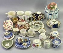 MINIATURE & OTHER CABINET PORCELAIN, ornamental ware and teaware, ETC, to include a Royal