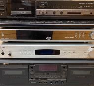 HIFI & AUDIO EQUIPMENT - separates to include Dennon double cassette deck DRW-695, Pure digital