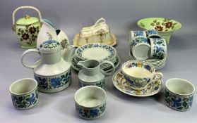 MALING LUSTRE, CROWN DUCAL, MASONS REGENCY, MIDWINTER STONEWARE ETC - a mixed group including two