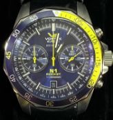 VOSTOK N1 ROCKET MIYOTA 0460/3000 WRISTWATCH - with leather strap, in original box