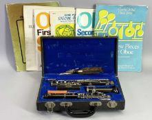 CASED ROMILLY OBOE & ASSOCIATED MUSIC SHEET BOOKS