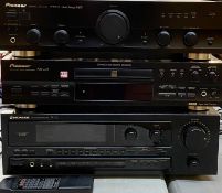 HIFI & AUDIO EQUIPMENT - Pioneer separates, stereo amplifier A-307R, compact disc recorder PDR-609