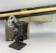 KODASCOPE HOME CINE PROJECTOR in Carlton case and a boxed cine projection screen