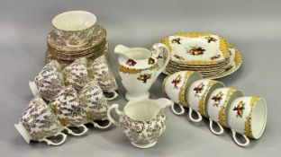BONE CHINA PART TEASETS (2) - to include J & G Ltd, Grosvenor, 12 pieces and Crown Regent, 20