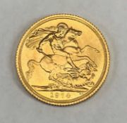 ELIZABETH II GOLD FULL SOVEREIGN 1974