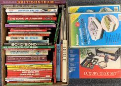 COLLECTOR'S BOOKS, a quantity, boxed luxury desk set and two unopened self watering propogaters, the