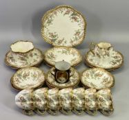 VICTORIAN PART TEASET, 29 PIECES and a commemorative tyg for King George V and Queen Mary with