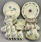 WEDGWOOD ICE ROSE TEAWARE, 21 PIECES and other decorative teaware