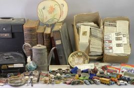 LARGE MIXED COLLECTABLES GROUP - to include various modern compasses, white metal napkin rings,