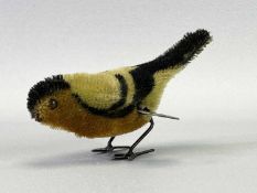 VINTAGE WIND-UP CLOCKWORK MODEL OF A BIRD - working