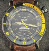 VOSTOK BIG Z WRISTWATCH - with leather strap and extra straps, original hard plastic case