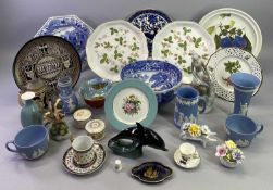 WEDGWOOD JASPERWARE, AYNSLEY BUTTERFLY LUSTRE, Copeland Spode Italian, and other mixed pottery and