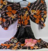 DAVID SILVERMAN MID-CENTURY DRESS, Leo Isba French diamante belt and other textiles