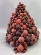 STYLISH GLASS BAUBLE CEILING LIGHT SHADE - 50cms L, 40cms approximate diameter