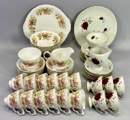 COLCLOUGH 'AMANDA' TEA SERVICE - approximately 40 pieces and a Polish part tea service with Rose