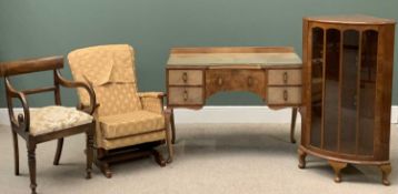 VINTAGE FURNITURE ASSORTMENT to include walnut dressing table, 84cms H, 106cms W, 56cms D,