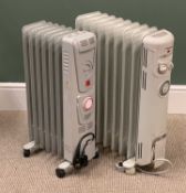 OIL FILLED RADIATORS (2) - on castors, E/T