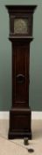 EARLY 18th CENTURY OAK LONGCASE CLOCK the brass dial signed William Bilsborrow Fecit, 211cms H,