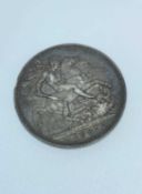 VICTORIA SILVER CROWN, 1887, tarnished VF.