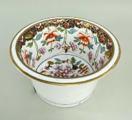 RARE SWANSEA OR DAVENPORT PORCELAIN JAPAN PATTERN ICE PAIL LINER pattern No. 223, 18cms diam, (A/