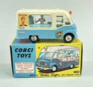 CORGI TOYS: boxed 428 Smith's Mr Softy Karrier Ice Cream Van with figure Comments: E, in box with